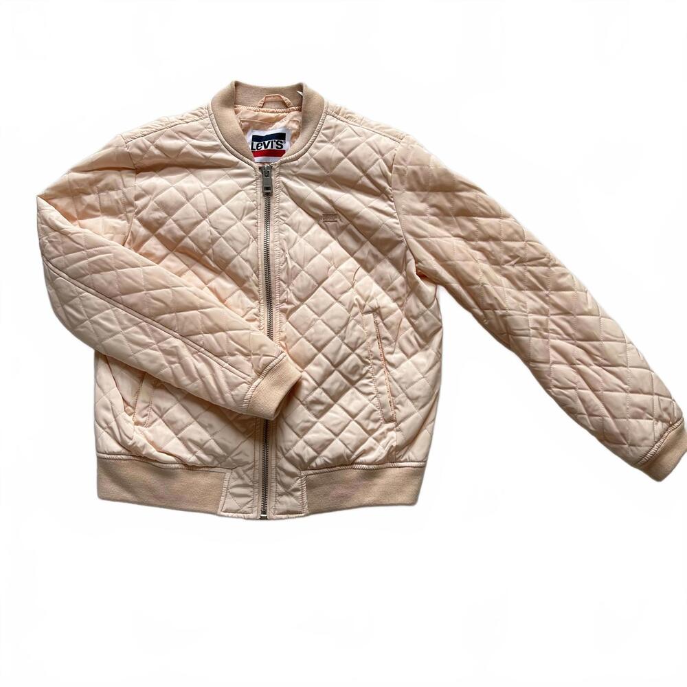 Levi's Quilted Bomber Jacket - Peach Blush